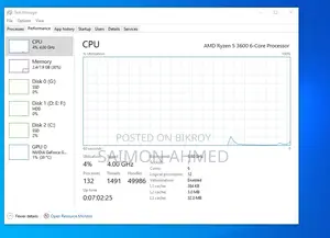 Desktop Computer 8GB AMD Ryzen 5 HDD+SSD 2T