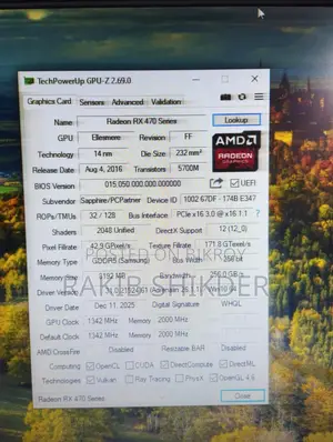 Sapphire Pulse Rx 470 8gb
