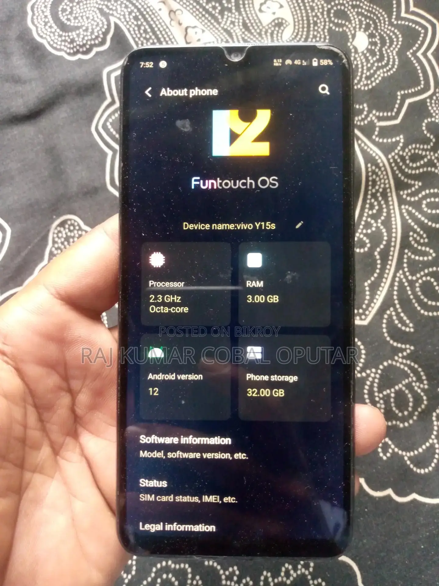 Vivo Y15S (Used)
