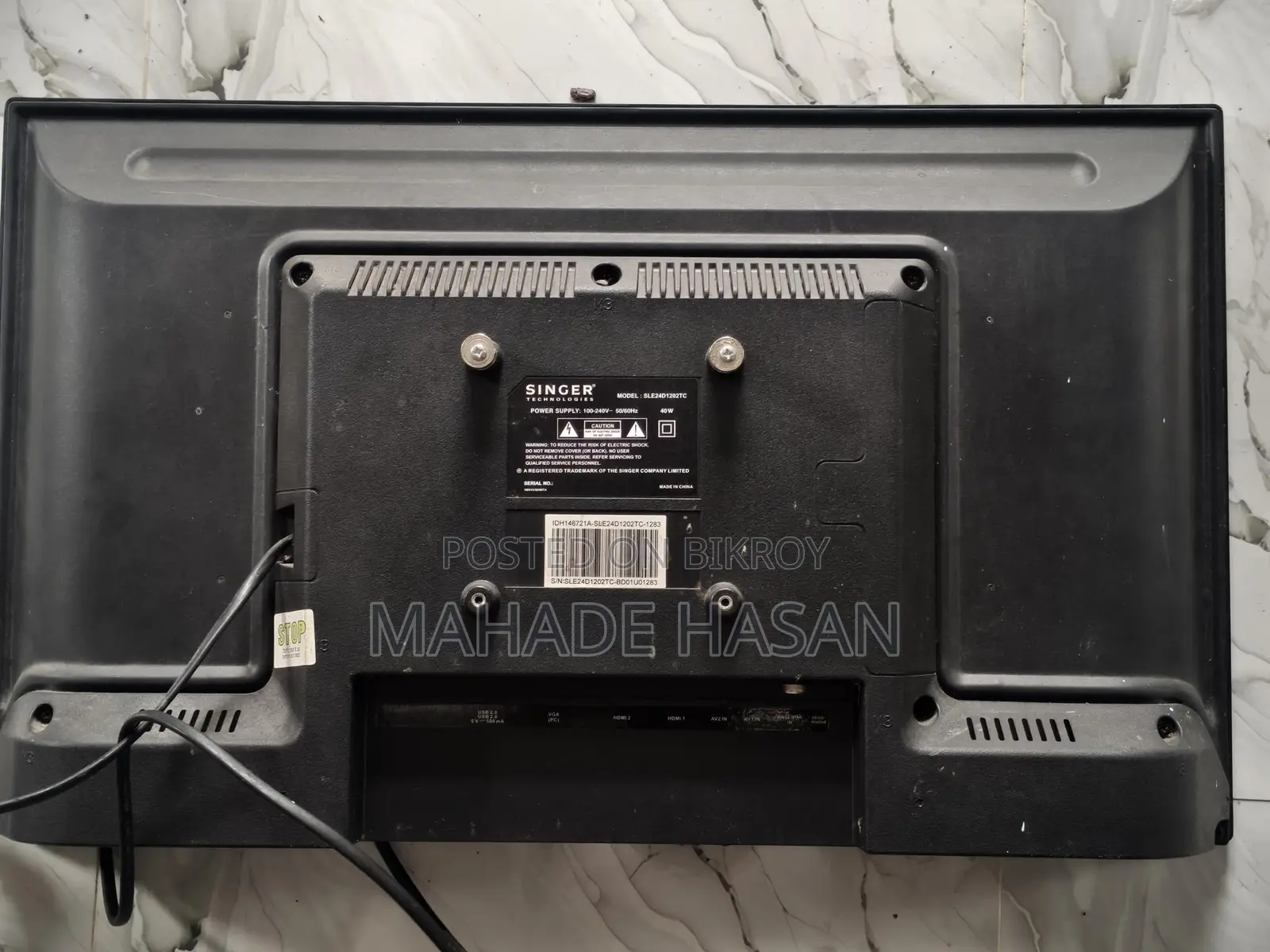 Singer TV for Sell