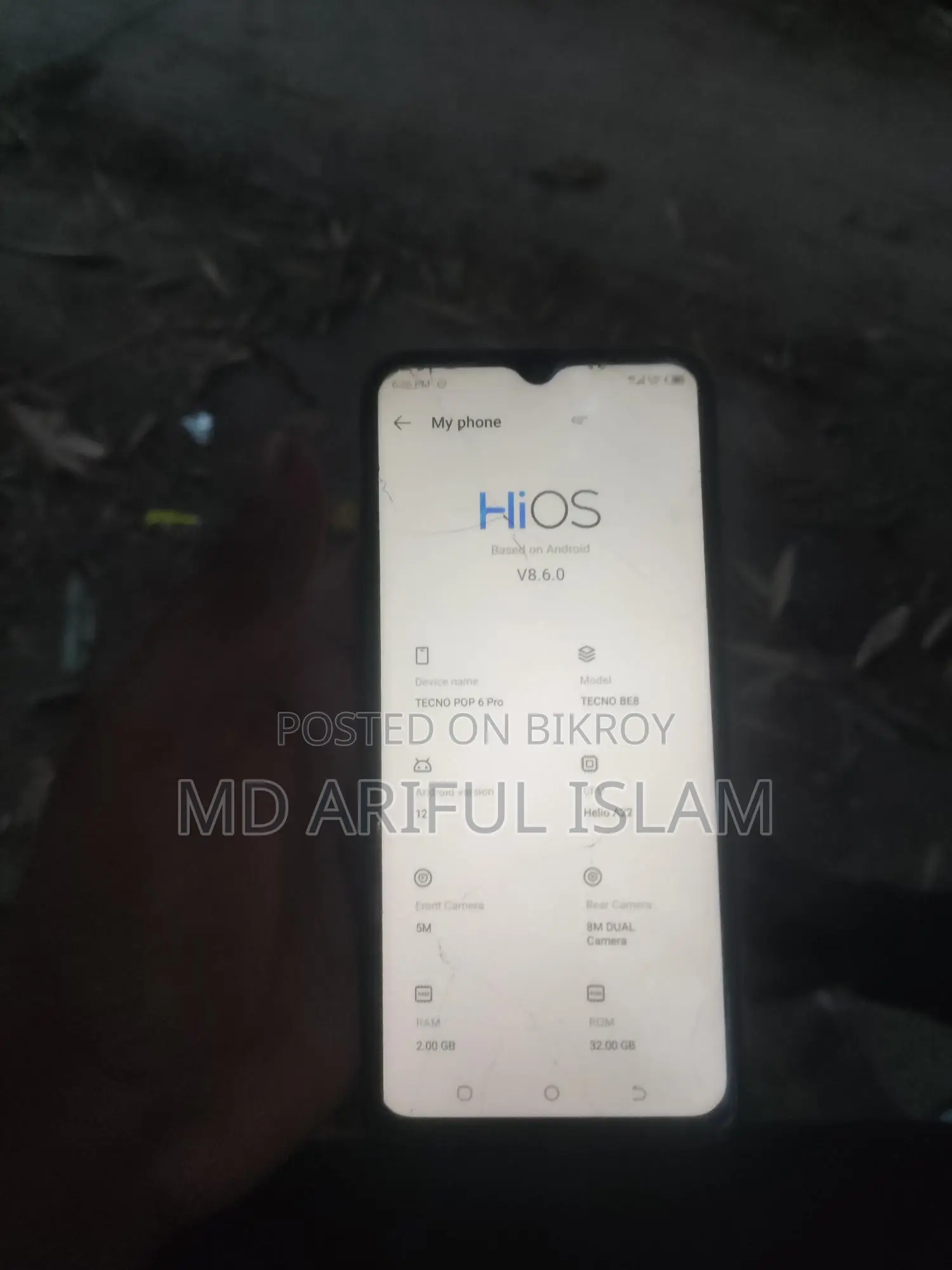 Tecno Pop 6 Pro 2GB RAM 32GB ROM (Used)