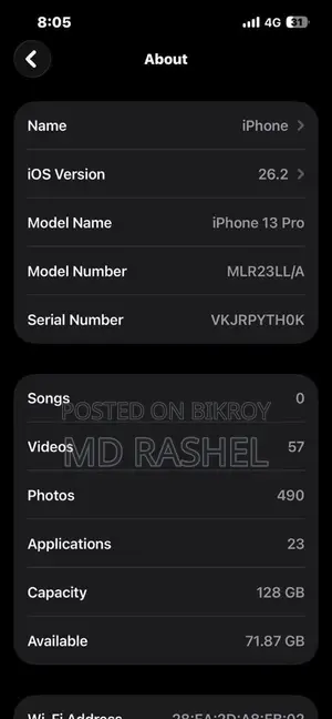 Apple iPhone 13 Pro , (Used)