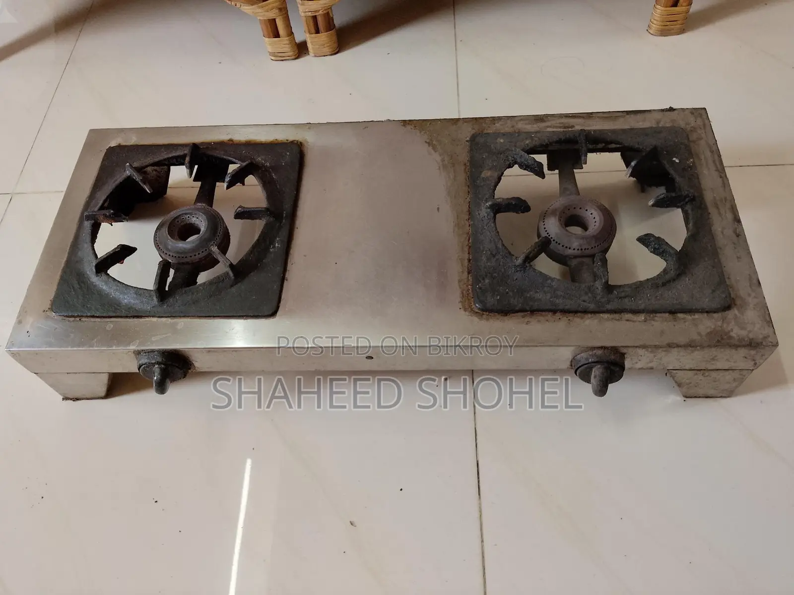 লাইন এর গেসের চুলা ডাবল বারনার