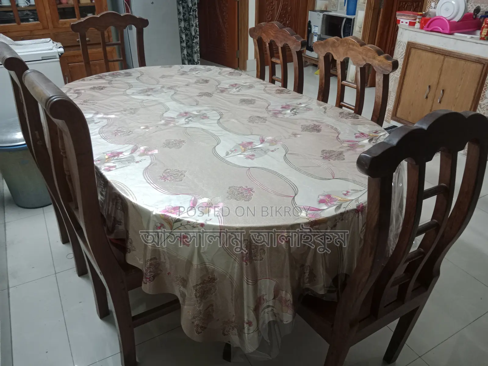 Dining Table- 6 Chair Sets- Pure Wooden