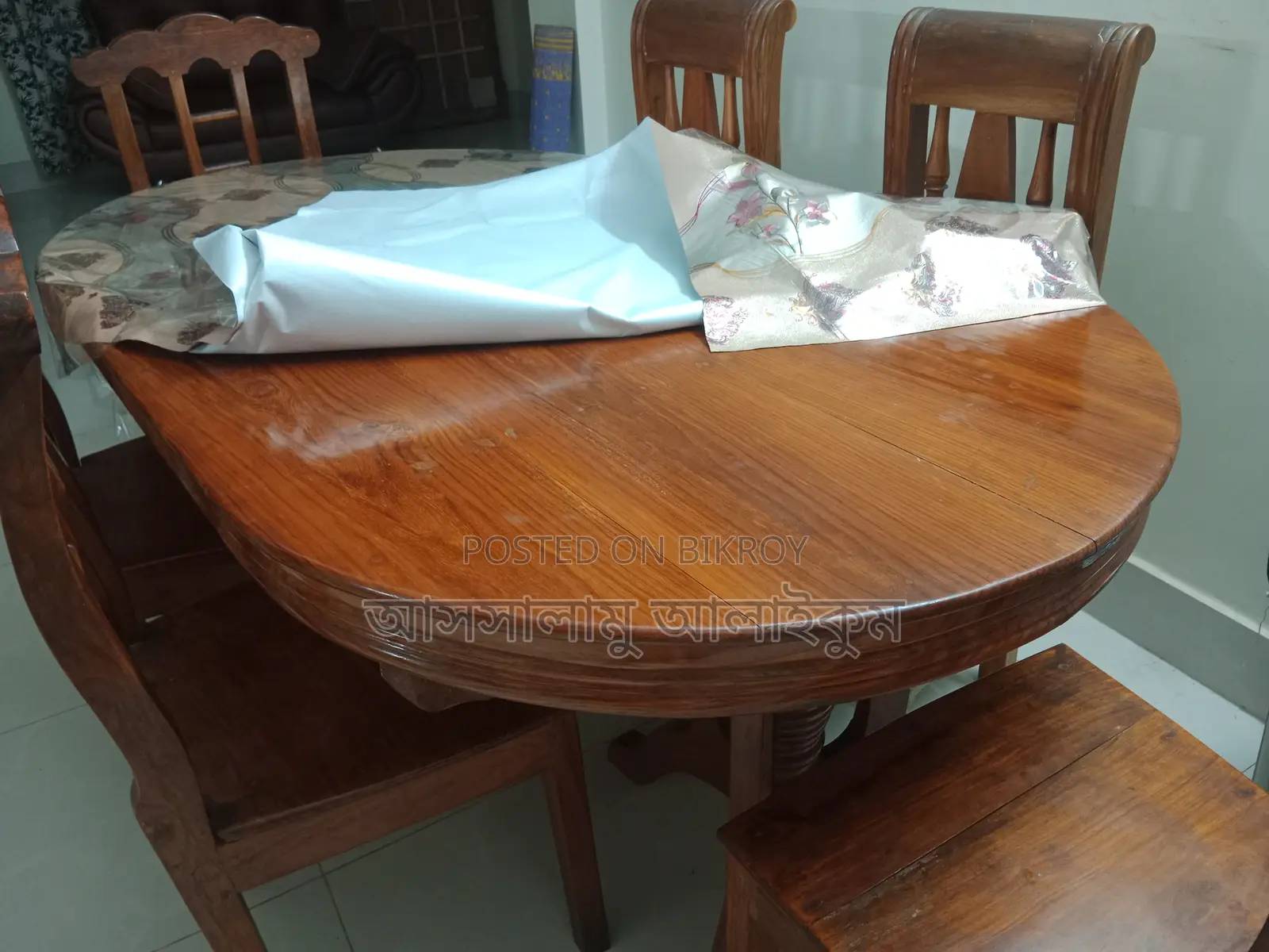 Dining Table- 6 Chair Sets- Pure Wooden