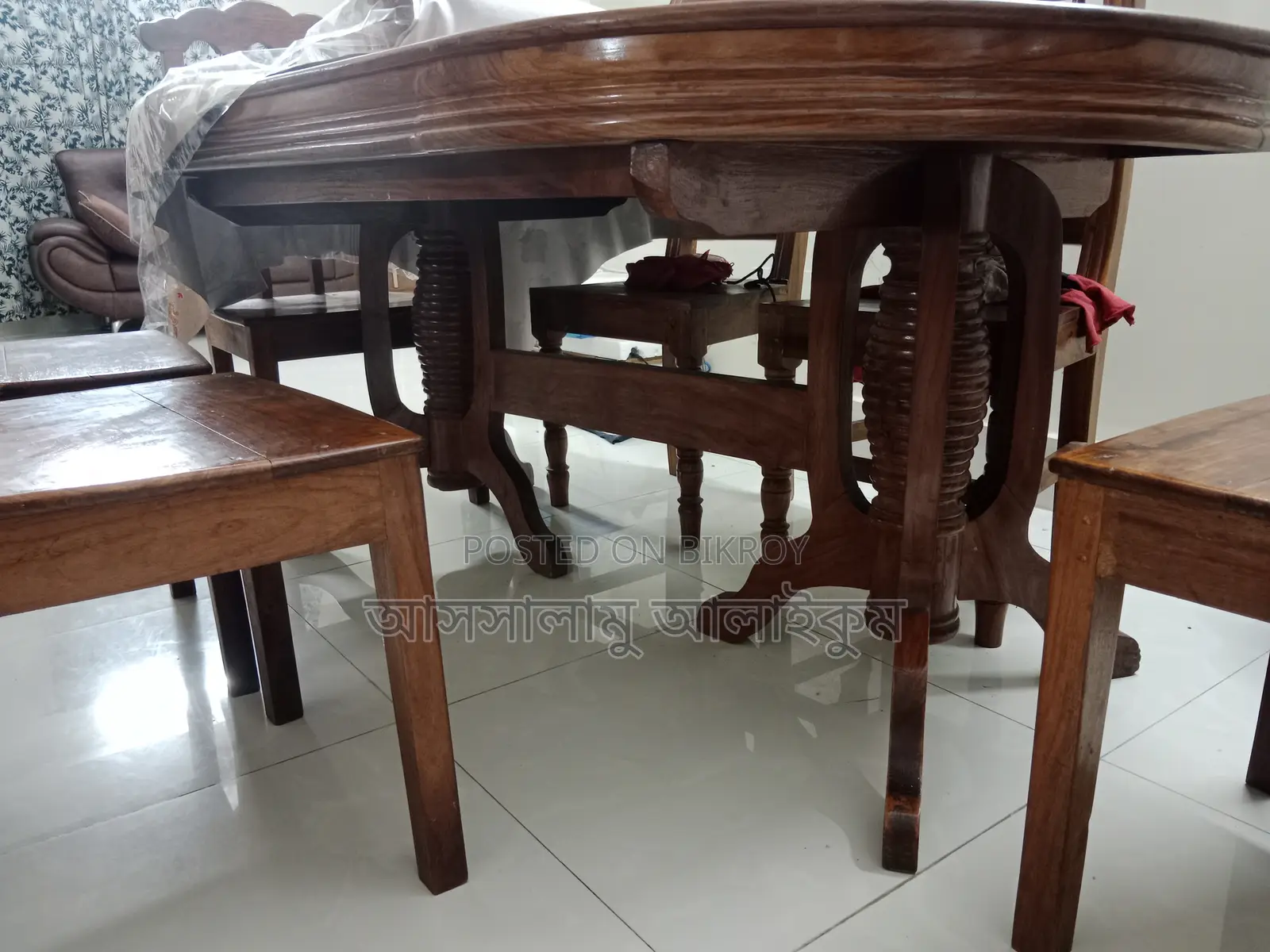 Dining Table- 6 Chair Sets- Pure Wooden