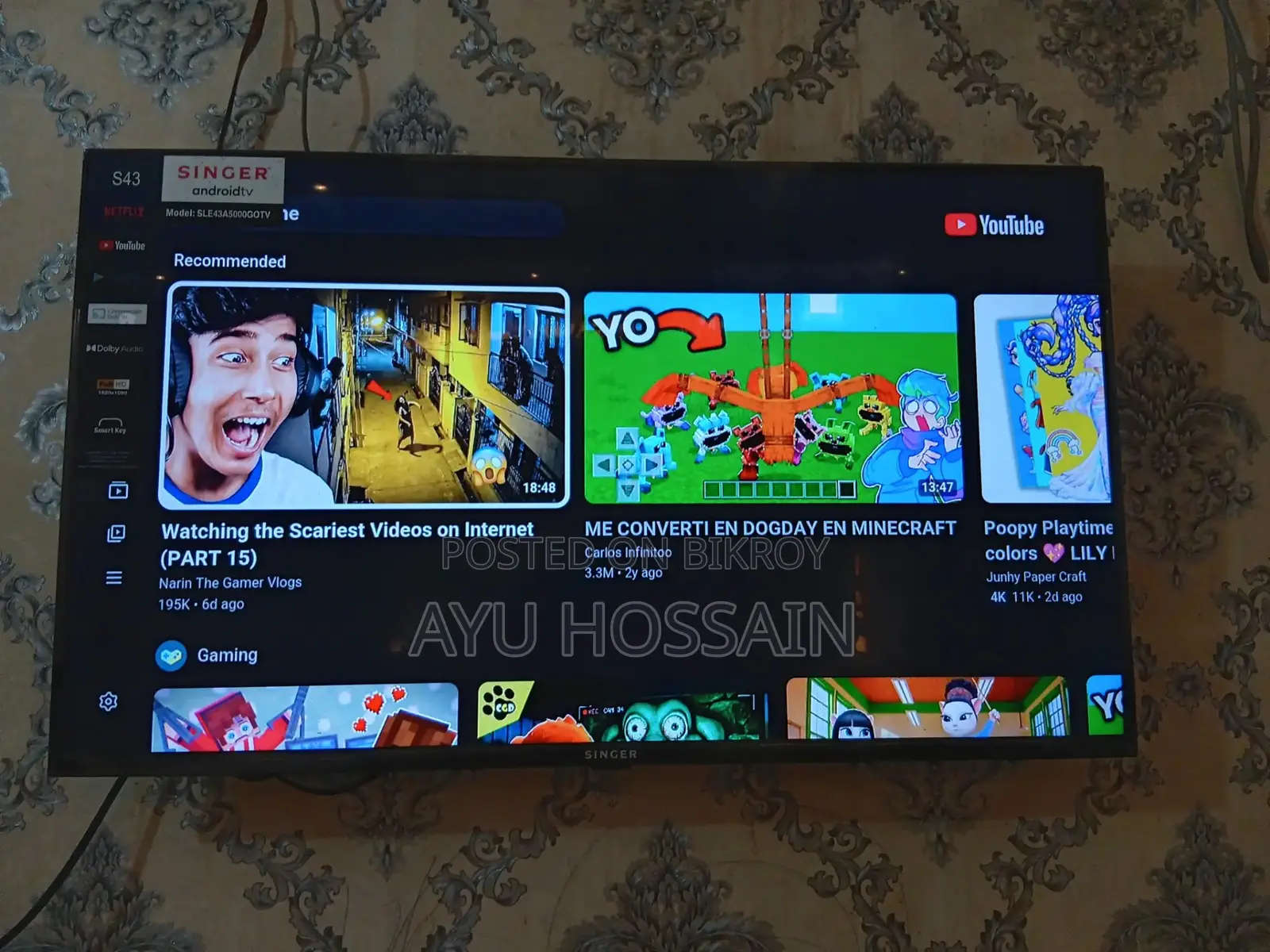 43" Singer TV