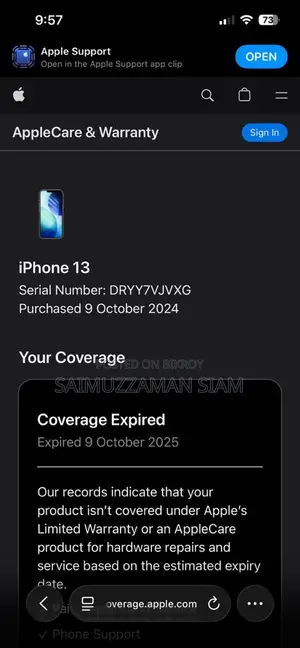 Apple iPhone 13 . (Used)