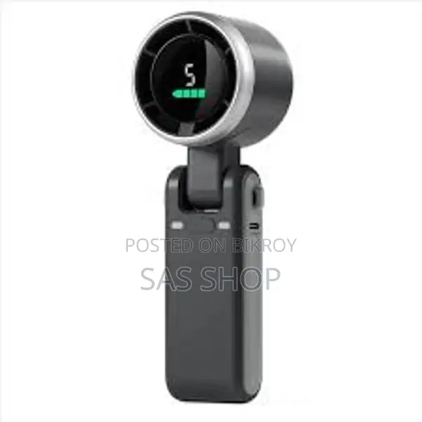 Rechargeable Mini Handheld Fan With Digital Display
