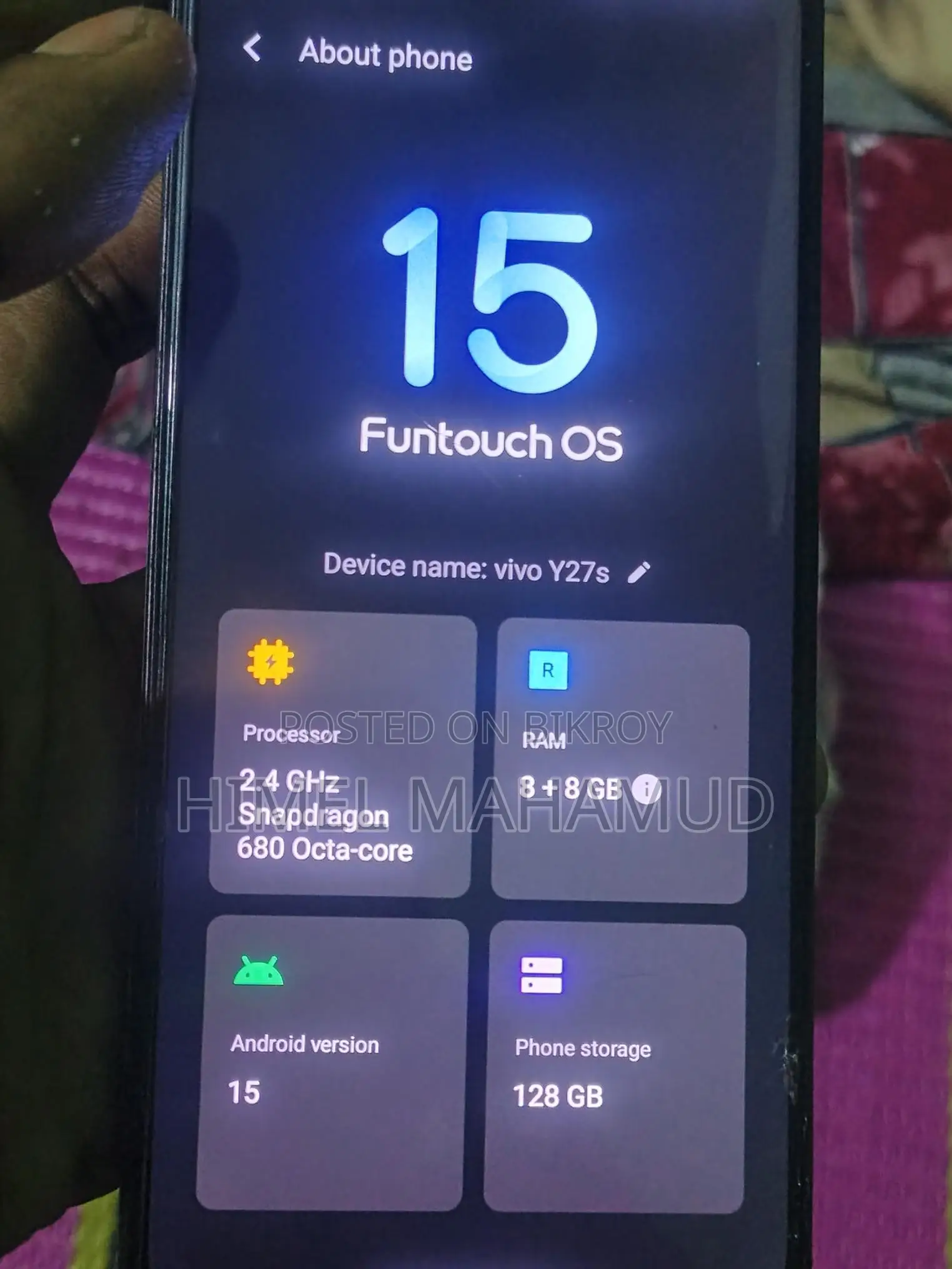 Vivo Y27s 8/128 (Used)