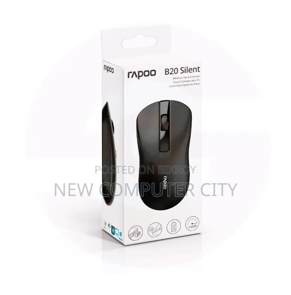Rapoo B20 সাইলেন্ট ওয়্যারলেস অপটিক্যাল মাউস