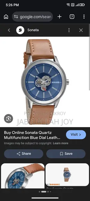 Sonata blue dial