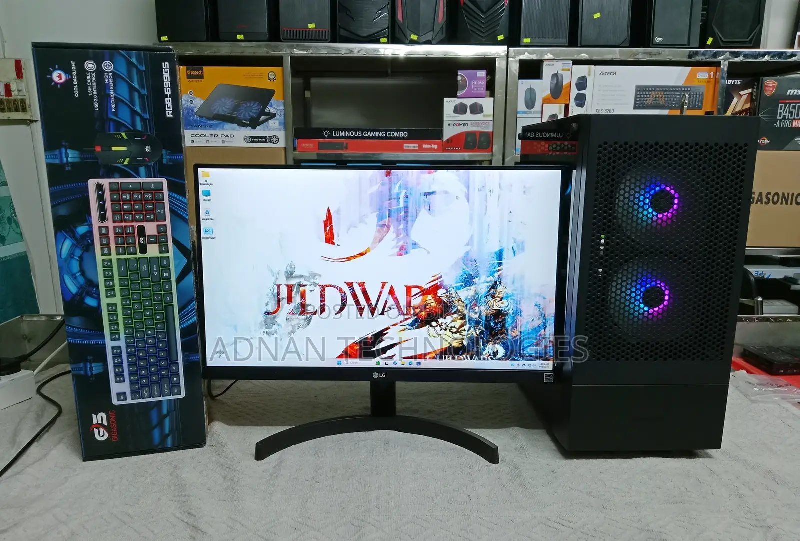 Ryzen 5 with 1-Year Warranty & LG 22" IPS Borderless Gaming Desktop