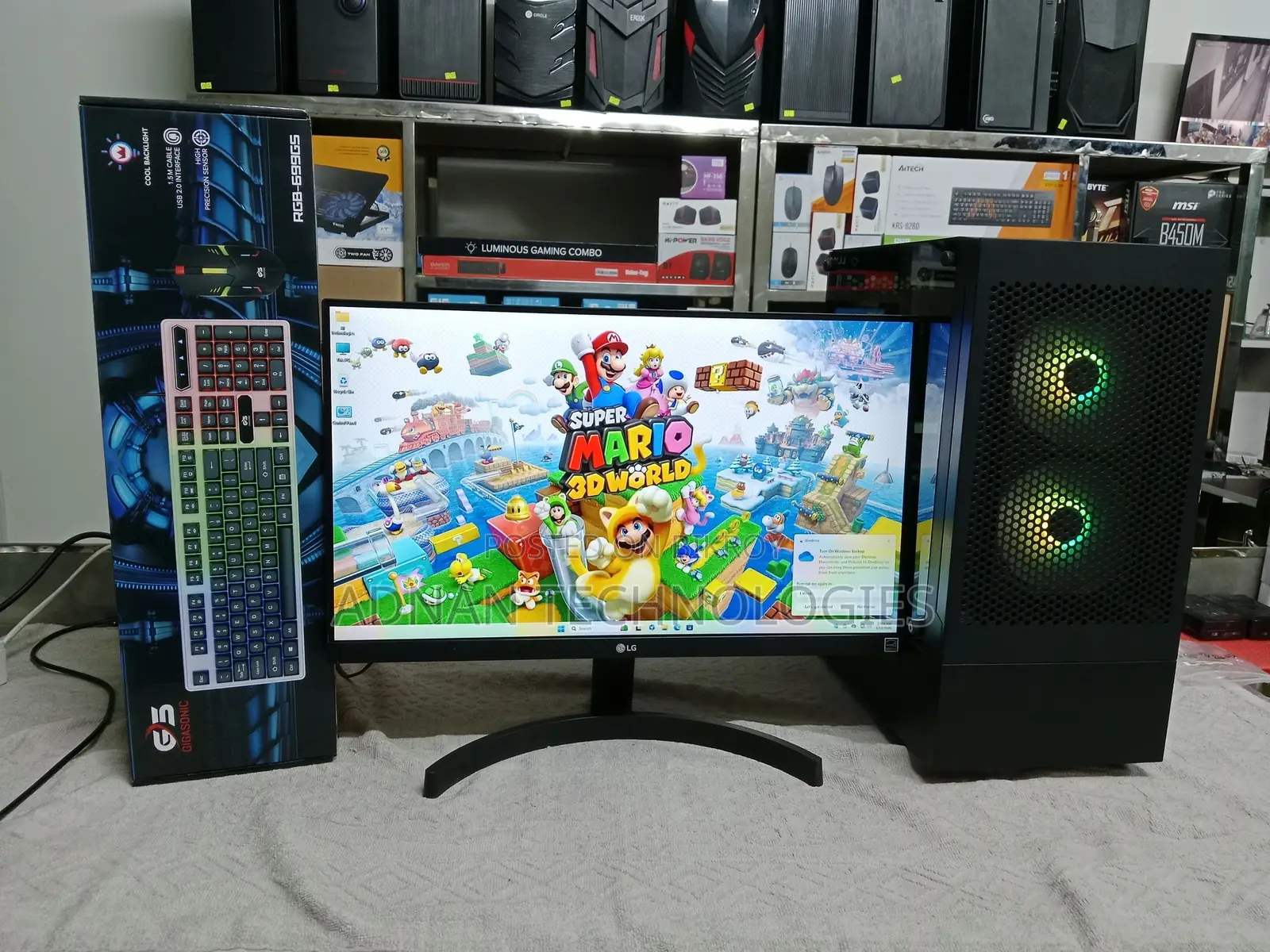 Ryzen 5 with 1-Year Warranty & LG 22" IPS Borderless Gaming Desktop