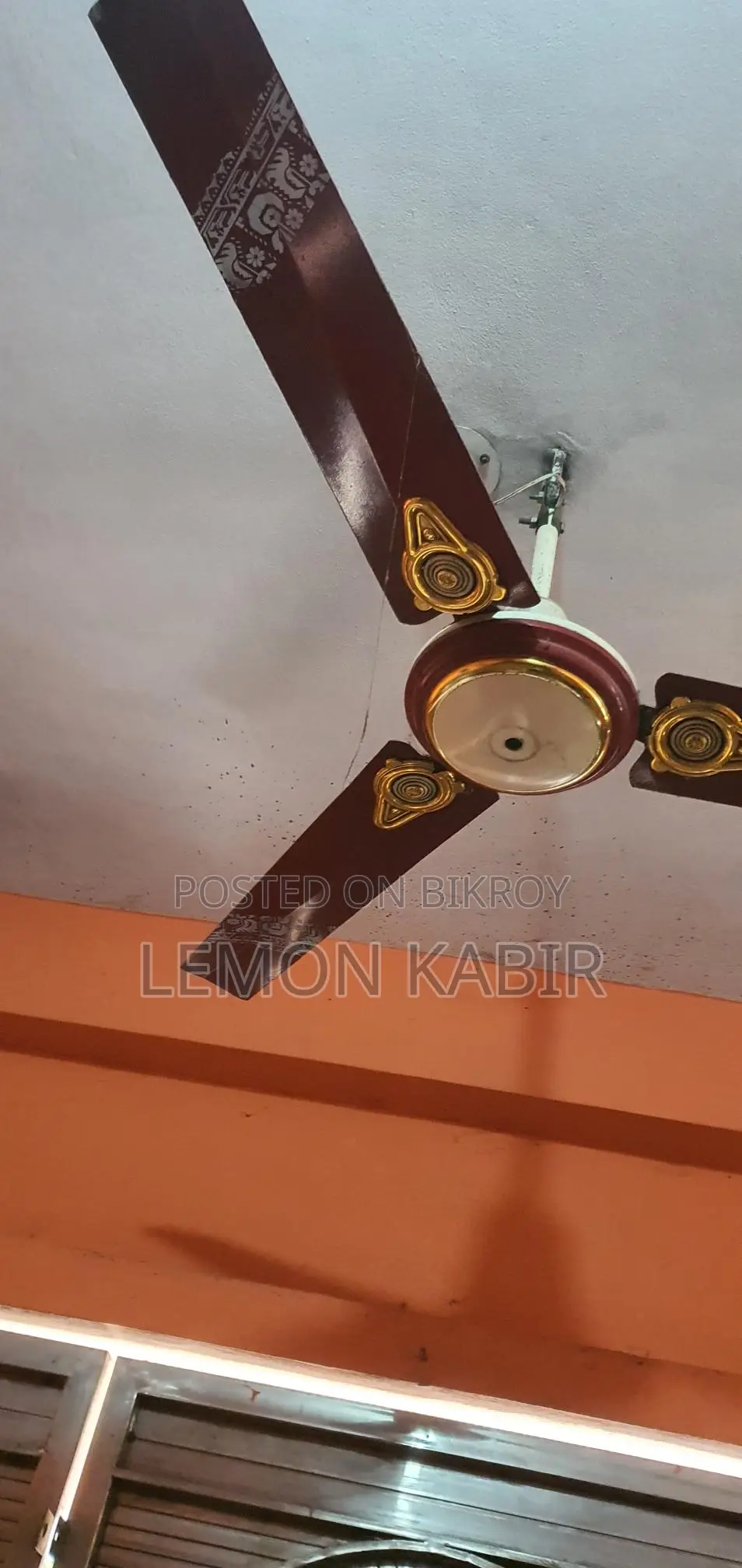 Two ceiling fans for sale, 56 inches, no problems.