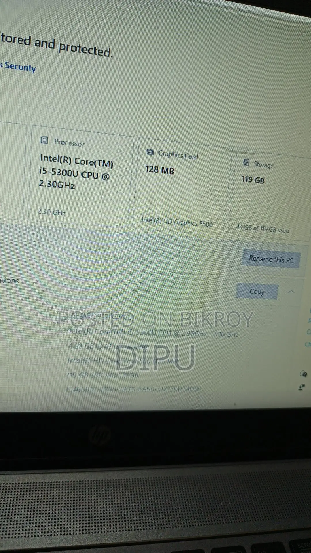 Laptop HP EliteBook 840 G6 4GB Intel Core i5 SSD 128GB
