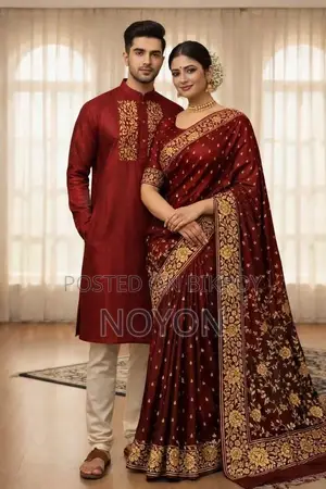 Couple Set: Saree and Panjabi