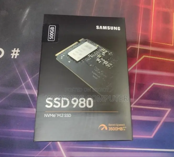 500GB Samsung 980 M.2 NVMe PCIe 3.0 SSD 3 Years Warranty
