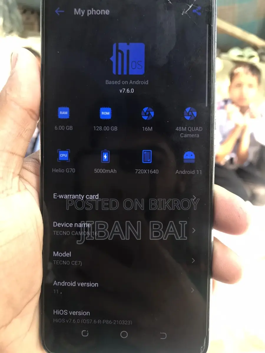 Tecno Camon 16 (Used)