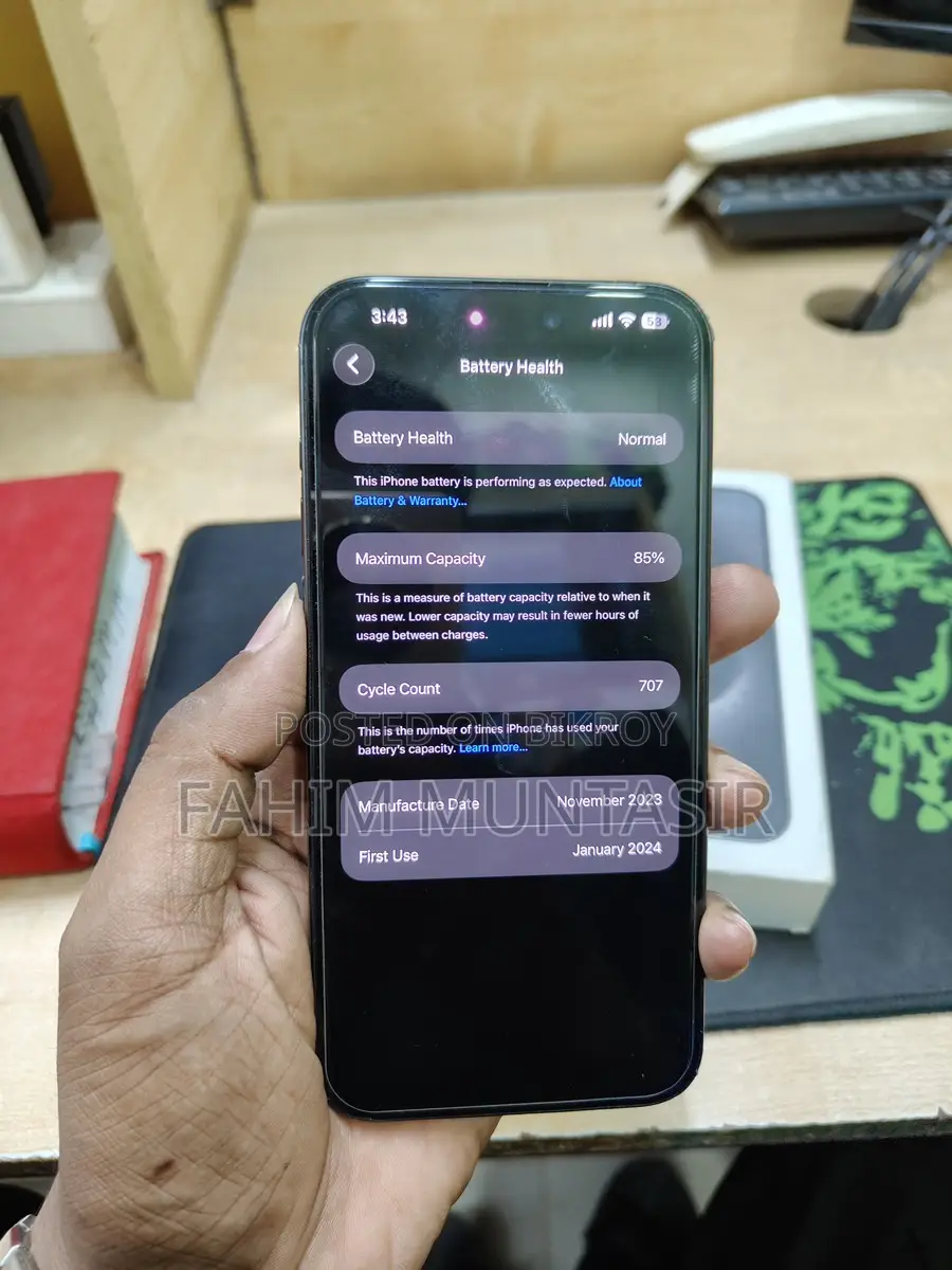 Apple iPhone 15 Pro Max UK Variant 256GB (Used)
