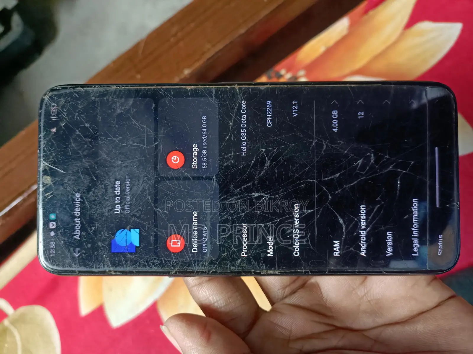 OPPO A16 . (Used)