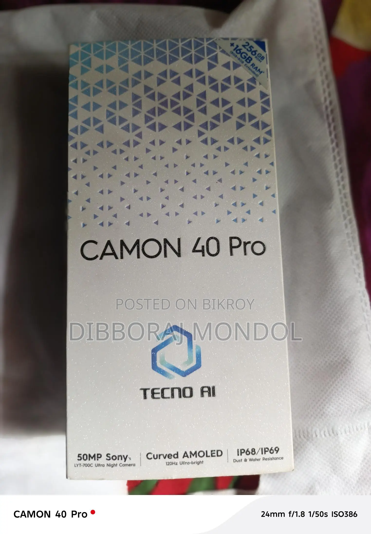 Tecno Camon 40 Pro (Used)