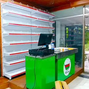 Imported Hairline SS Counter – Modern Cash With POS Table