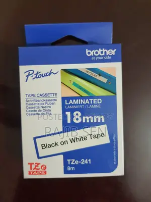 Brother Label Printer Tape Cassette (8 Pcs New, Original)