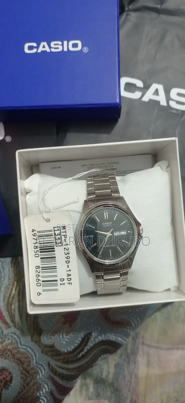 কপেল ওয়াচ Casio-MTP-1239D-1ADF
