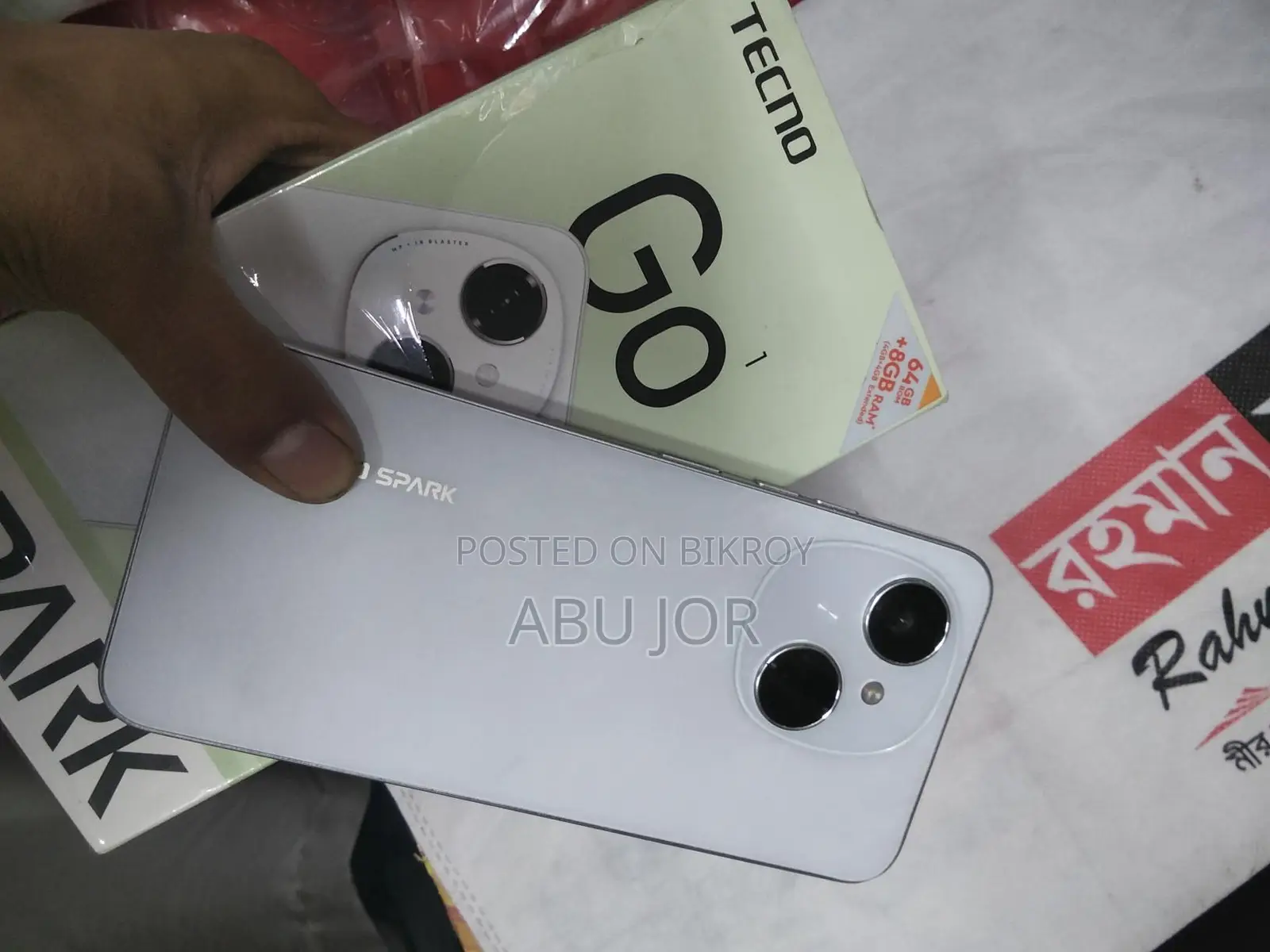 Tecno Spark Go 1 4gb 64gb full box (Used)