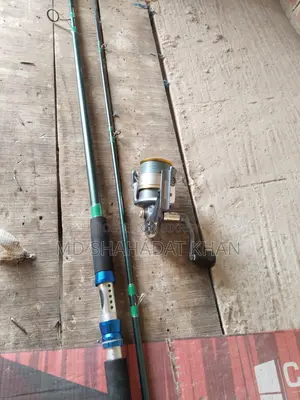 12ft Fishing Rod, Reel, and Line for Sale - Urgent
