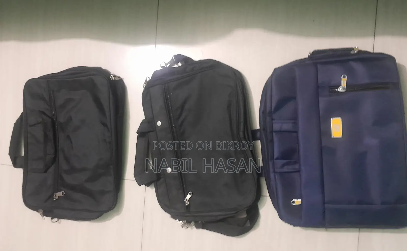 Travel bags, completely unused. Three together.