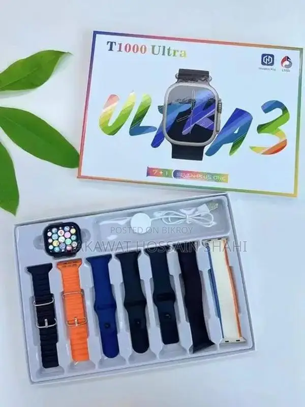 T1000 Ultra Smart Watch – Big Screen Fitness Tracker