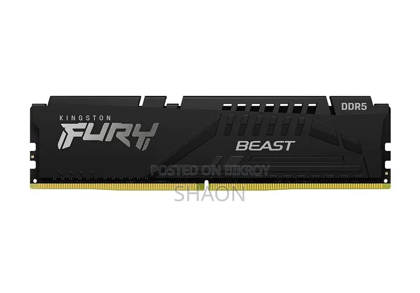 Kingston Fury Beast 16gb Ddr5 5600mhz Black Heatsink Desktop Ram