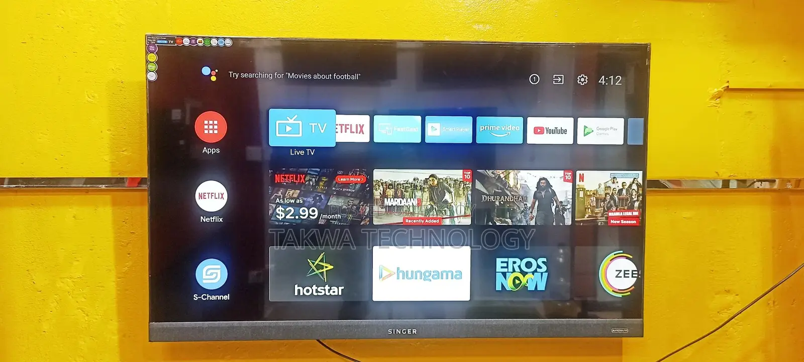 SINGER-50" Inche Android Framless Voice Control TV
