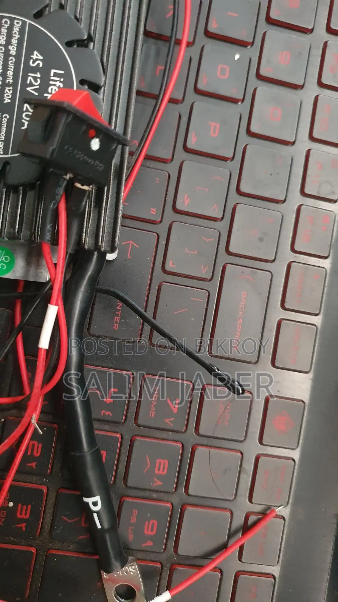 LiFePO4 4s 12v 120a স্মার্ট BMS ব্যাটারি + ব্লুটুথ/ওয়াইফাই মডিউল
