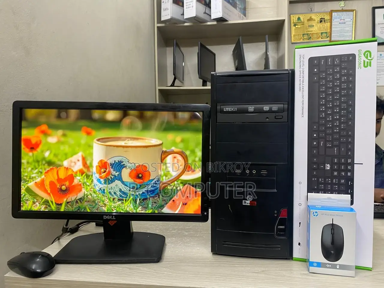 Desktop Computer+Dell 19"Monitor+Core i5 & Ram 4GB+HDD 500GB_Graphic 2GB