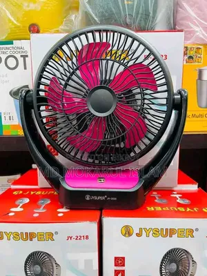 Jy Super 2523 রিচার্জেবল টেবিল ফ্যান
