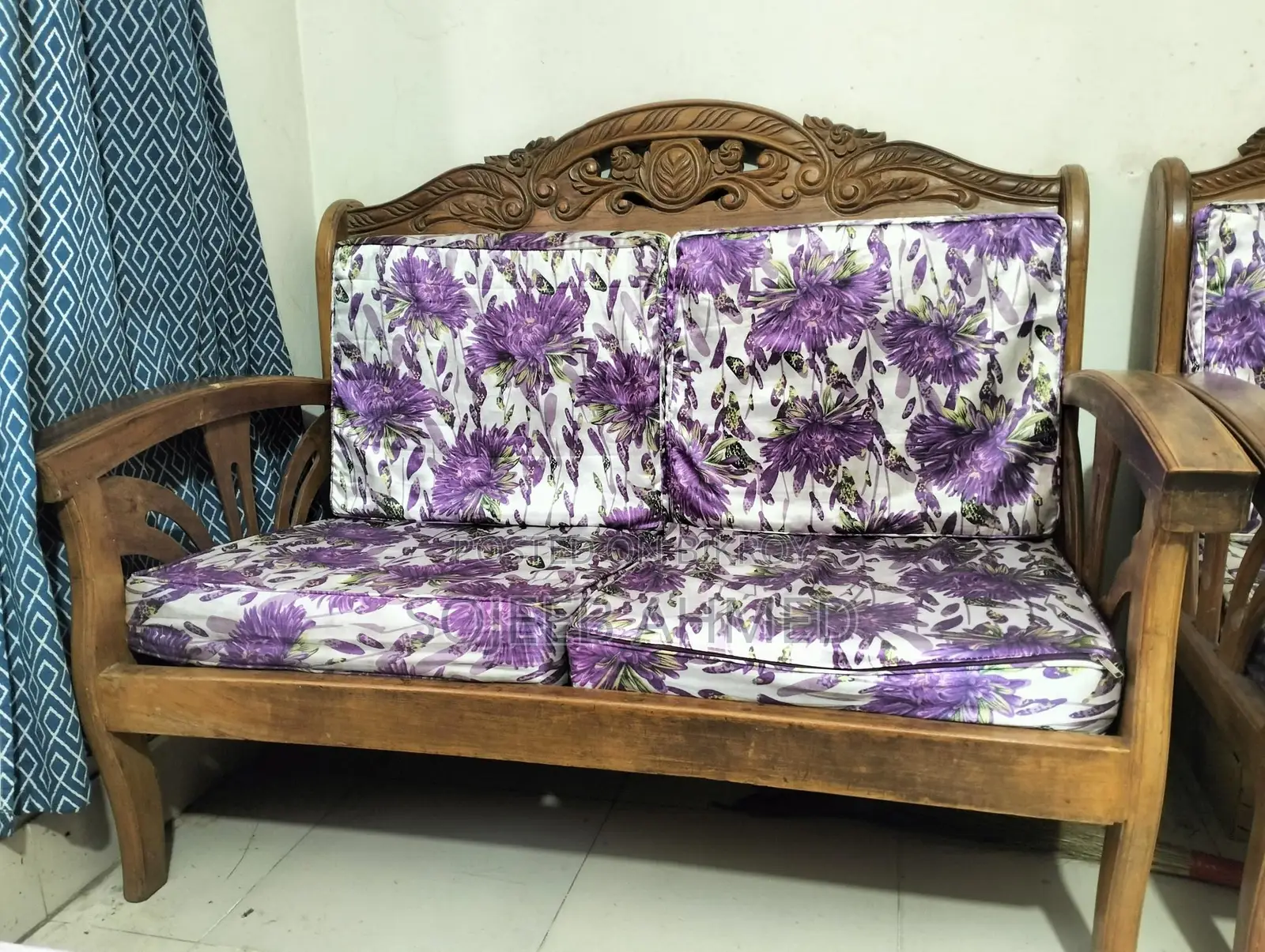 Sofa set made of original Teak wood
