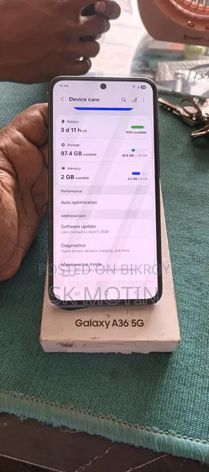 Samsung Galaxy A36 ফুল বক্স (ব্যবহৃত)