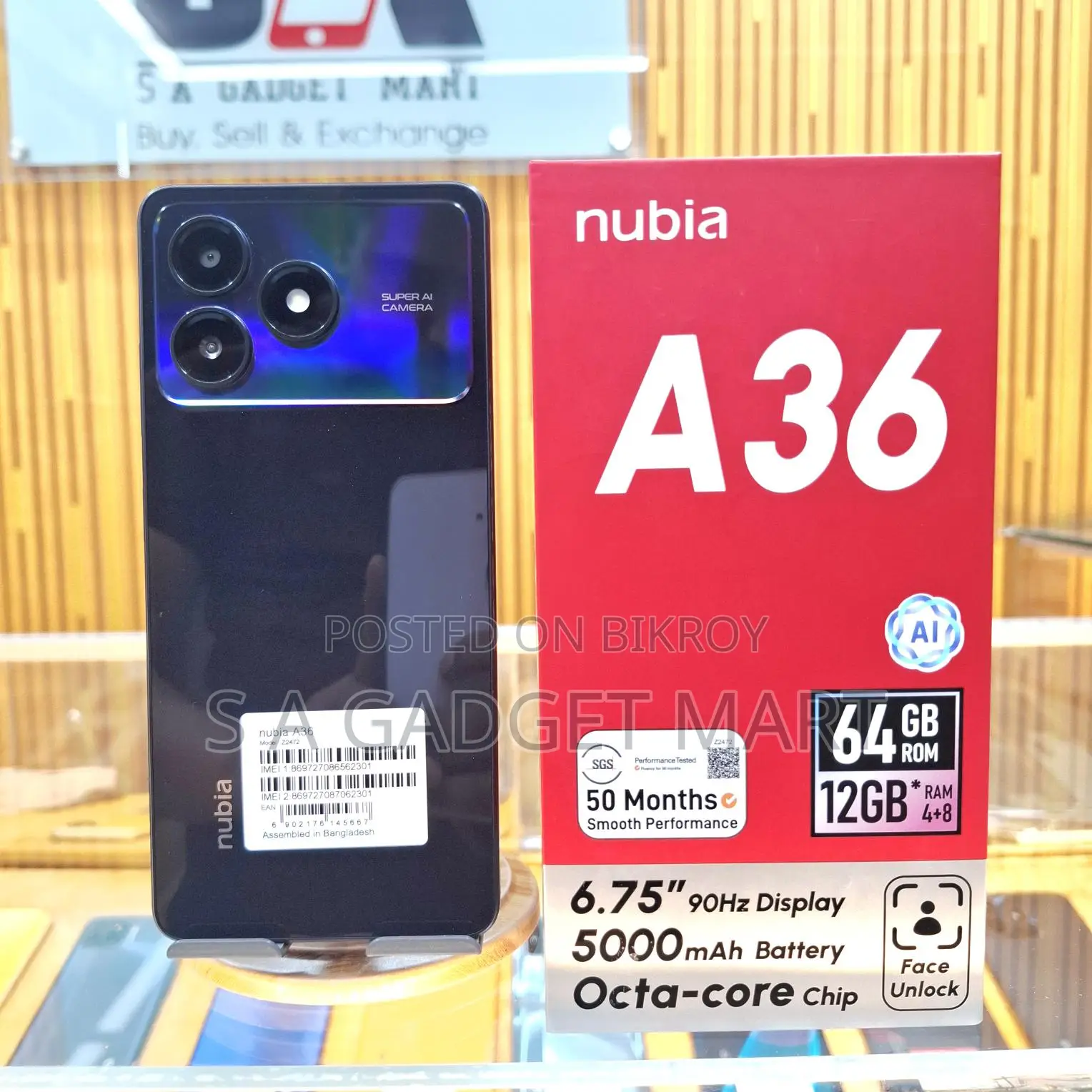 ZTE Nubia A36 ` (Brand New)