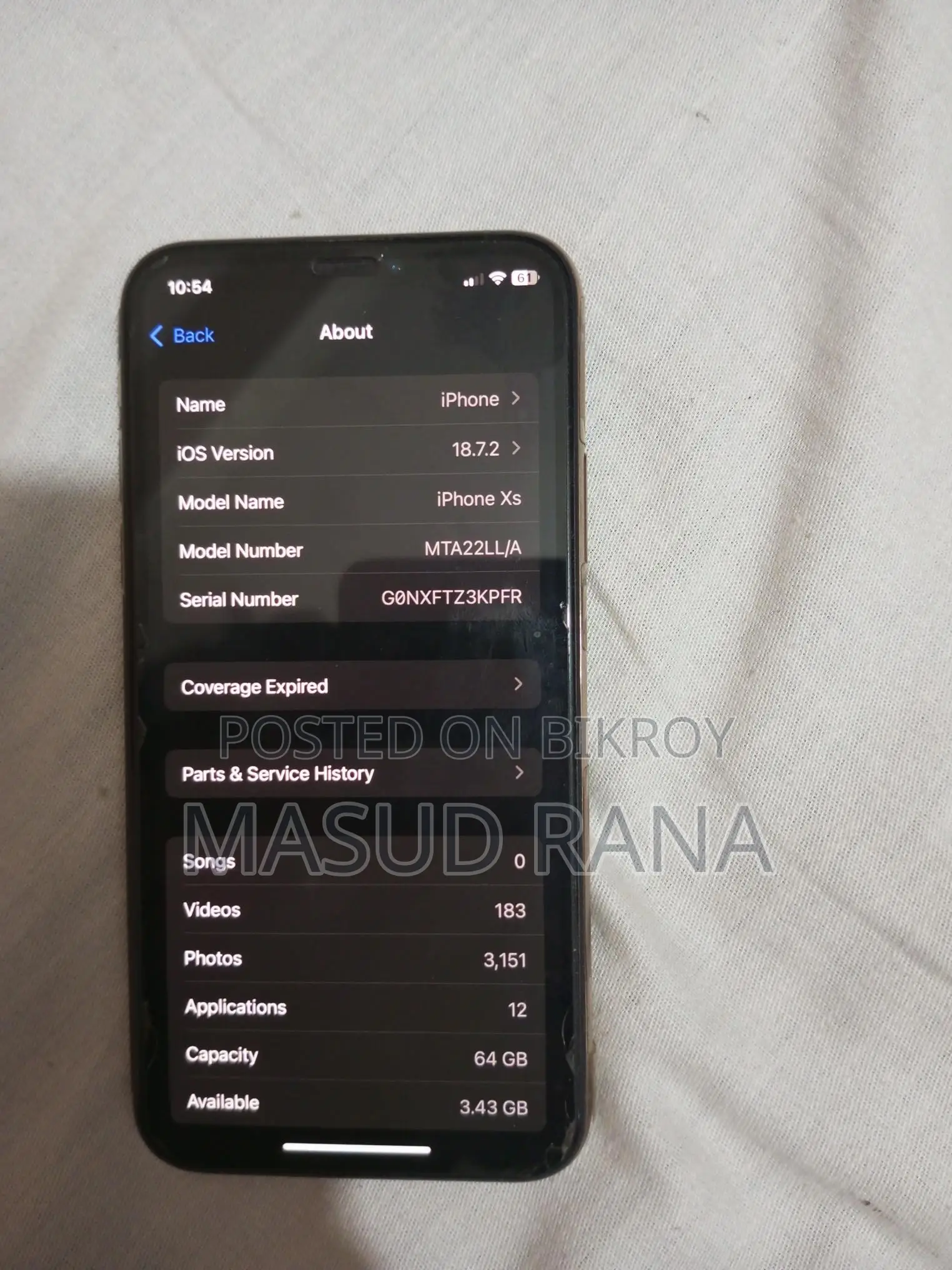 Apple iPhone XS (Used)