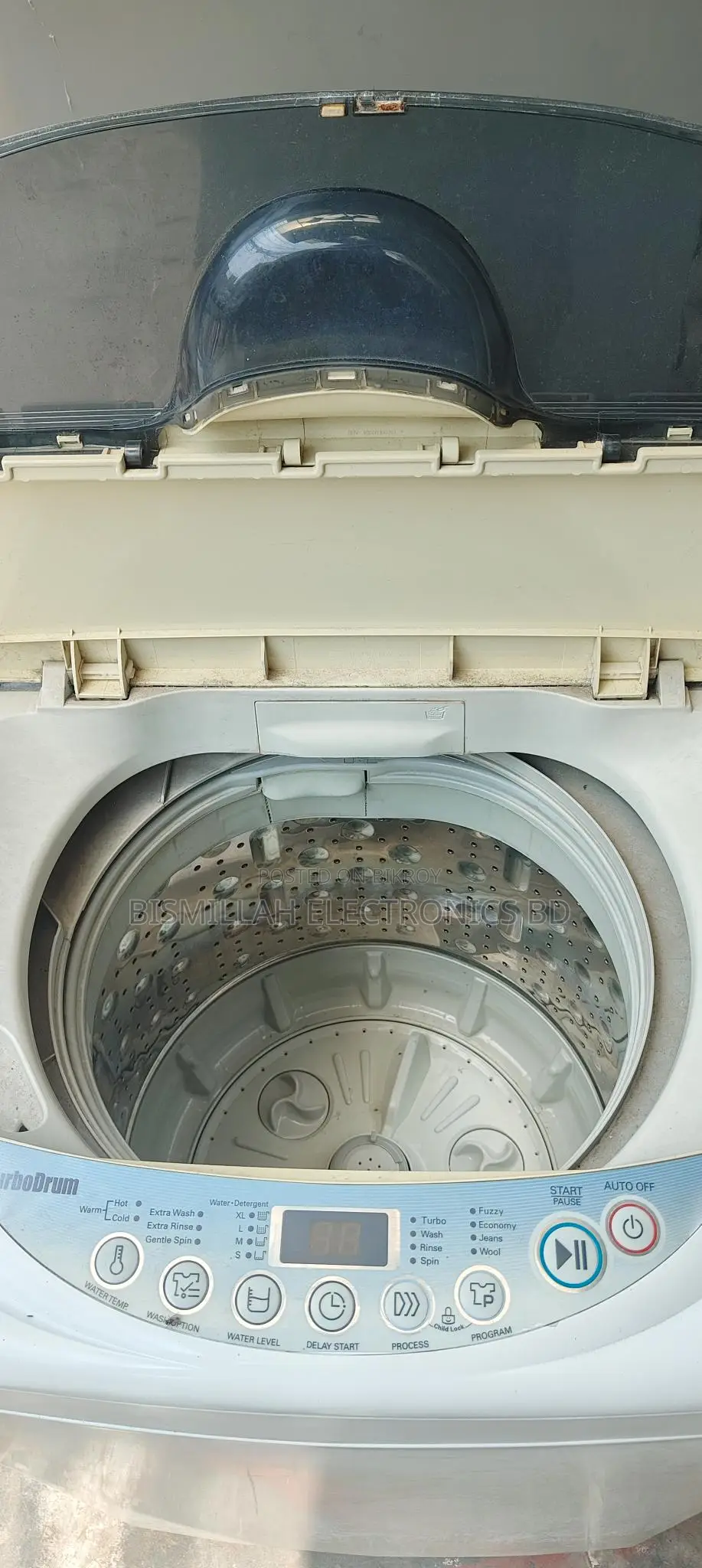 LG washing machine 6.5 kg full automatic, dries clothes up to 85%