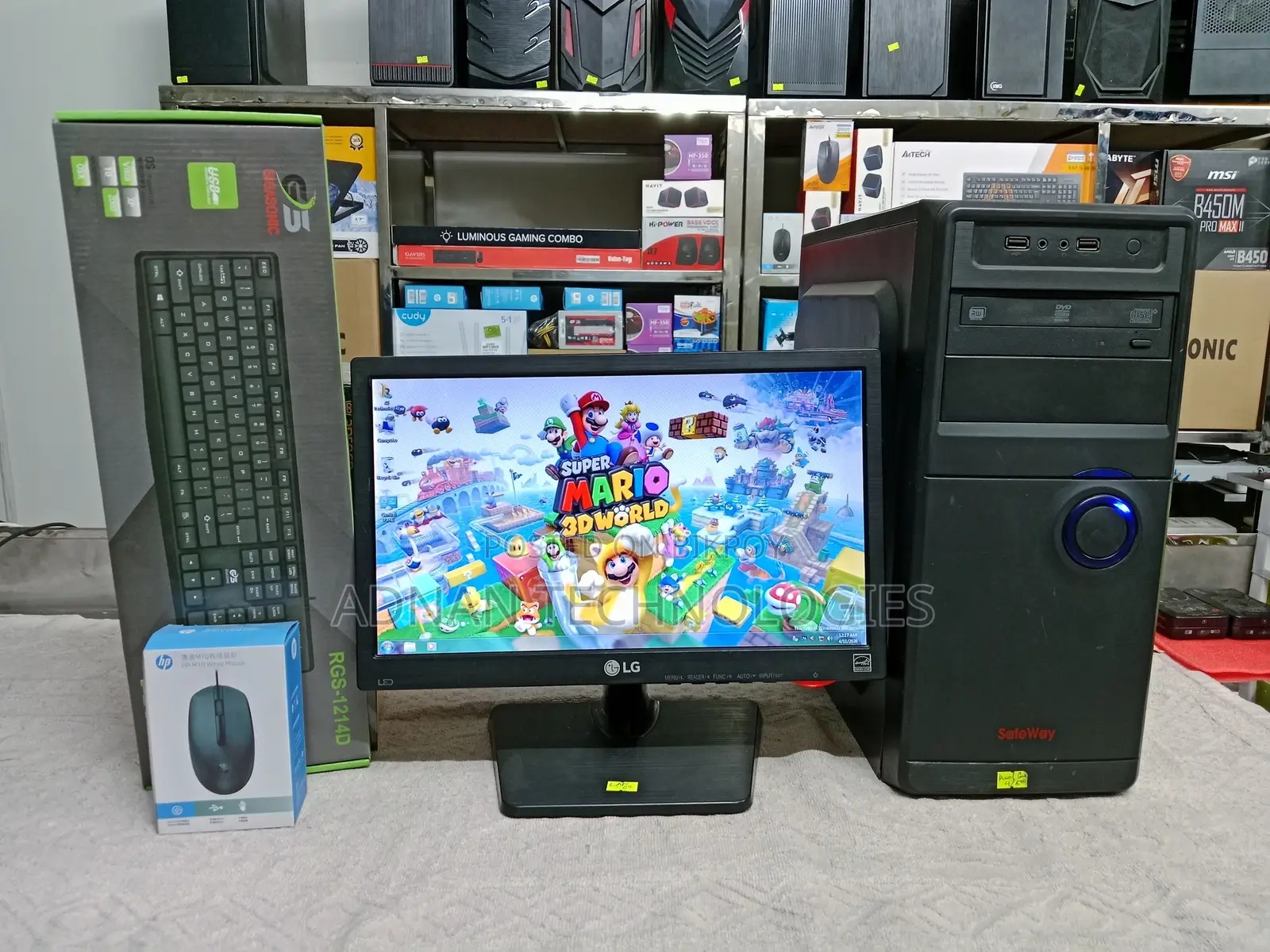 Intel Dual Core & LG 16” LED Budget Desktop Computer Setup
