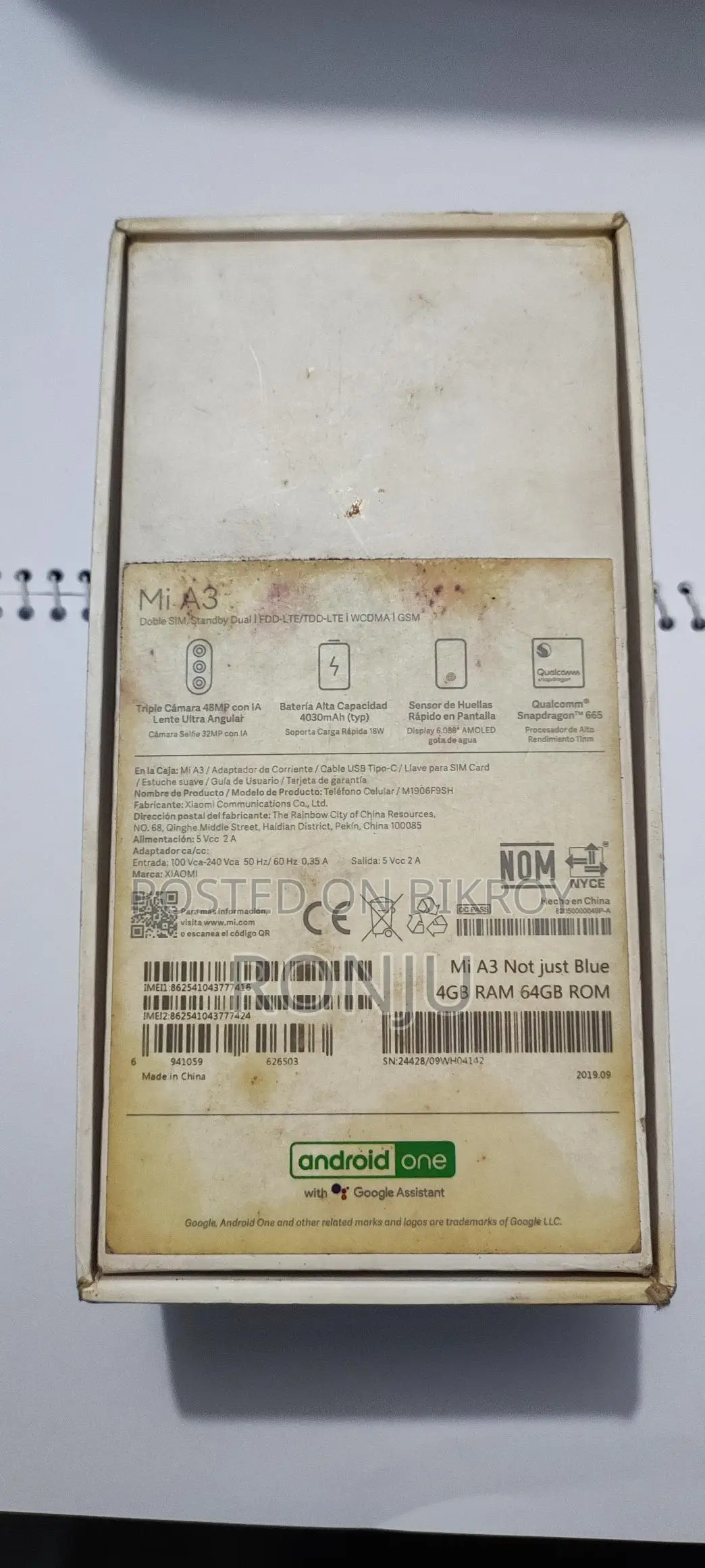 Xiaomi Mi A3 4/64 (Used)
