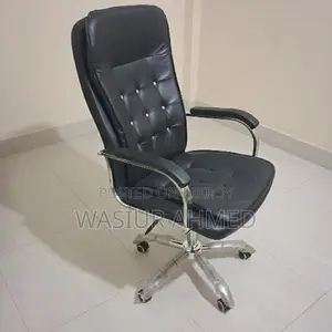 2 Office Tables (5ft/3ft) and 1 Double Cushion SS Chair for Sale