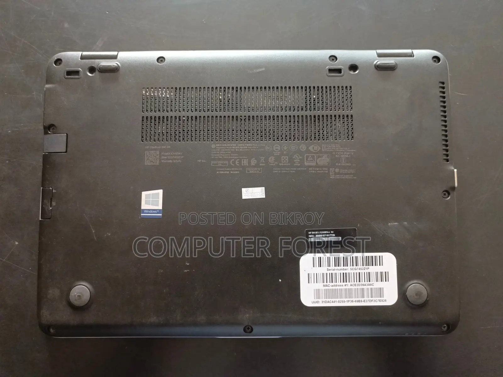 HP Elitebook 840 G4 Core i5 Laptop For Sale
