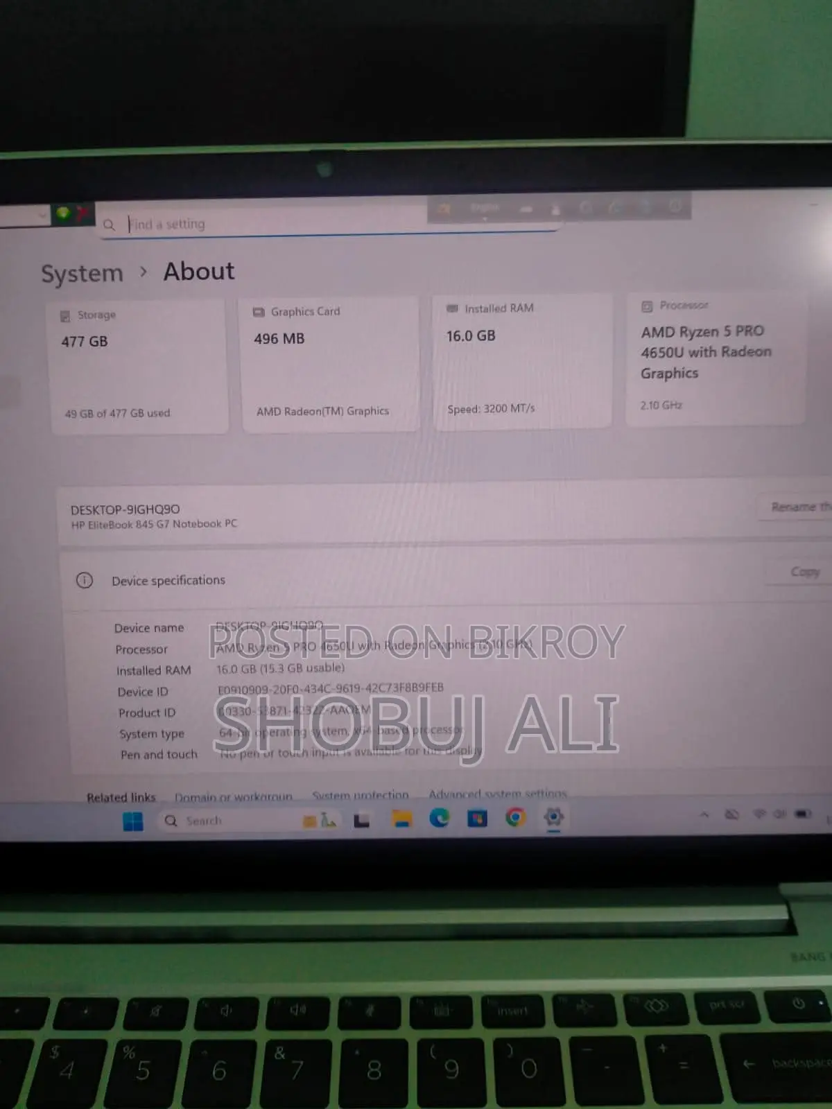 HP Laptop for Sale