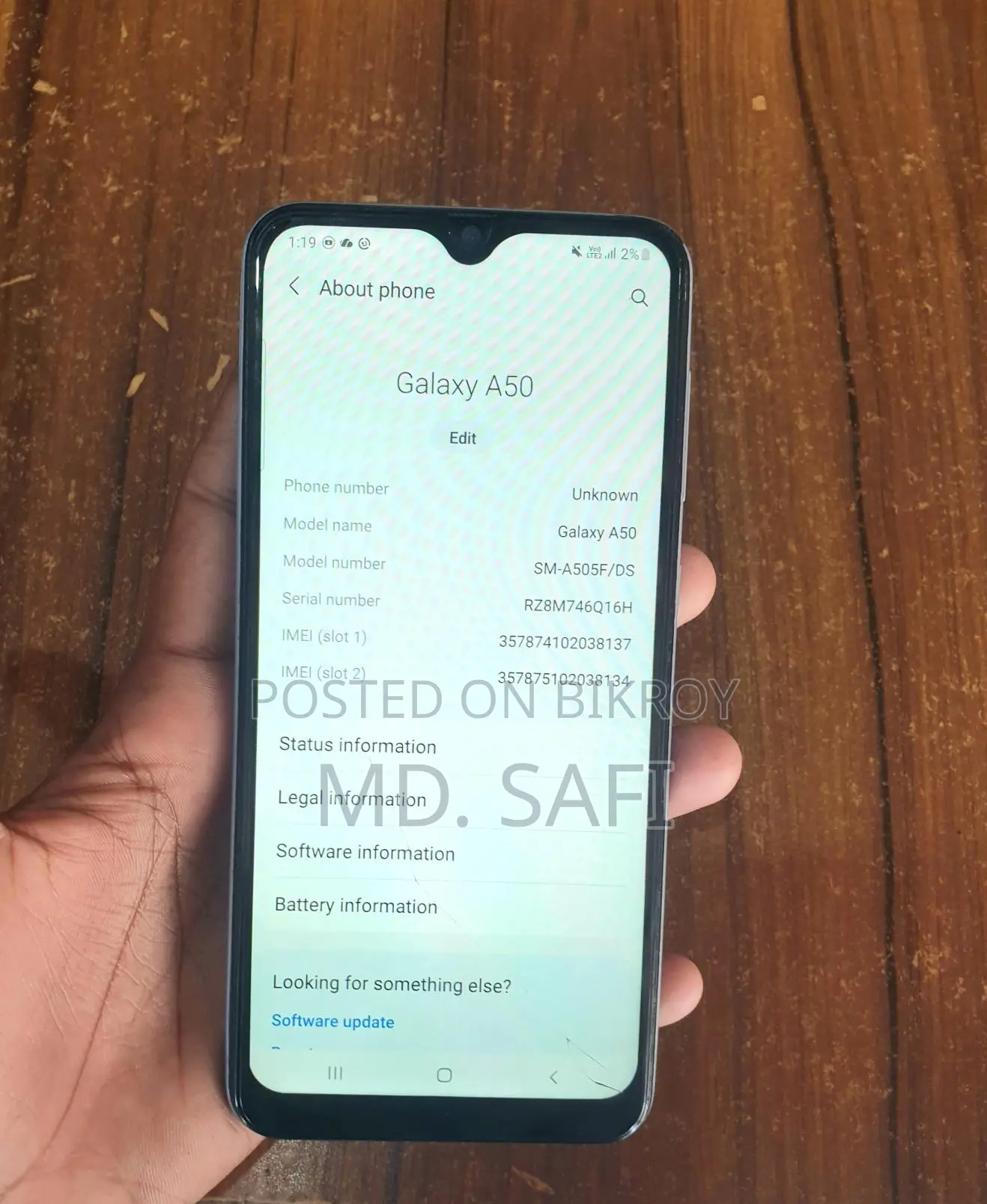 Samsung Galaxy A50 4-64 (Used)
