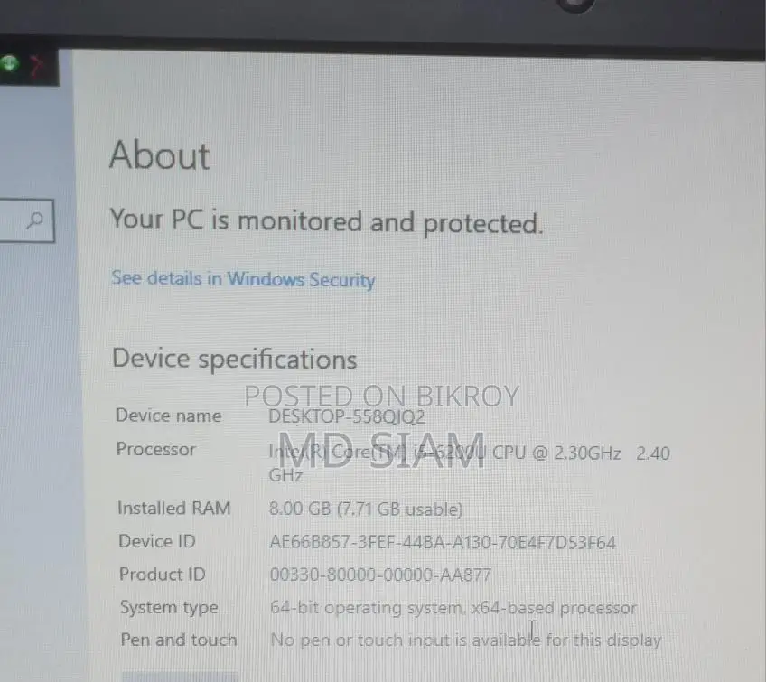 Laptop For Sale
